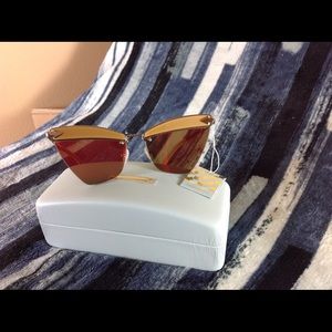 Karen walker sadie sunglasses in tan nwt